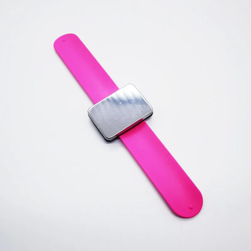 Alfiletero magnético de silicona para muñeca – Sujetador magnético de alfileres portátil para coser y acolchar | Individual, paquete de 2 y kit