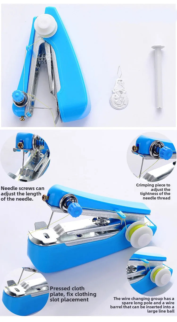 Handheld Mini Sewing Machine – Portable, Manual, 4 Colors
