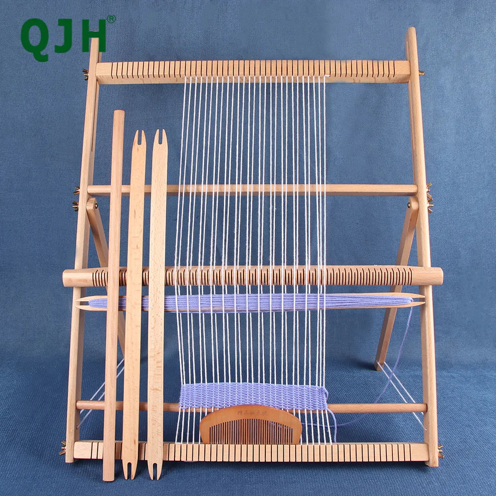 Wood DIY Weaving Loom – Beech Frame Tapestry & Carpet Knitting Tool