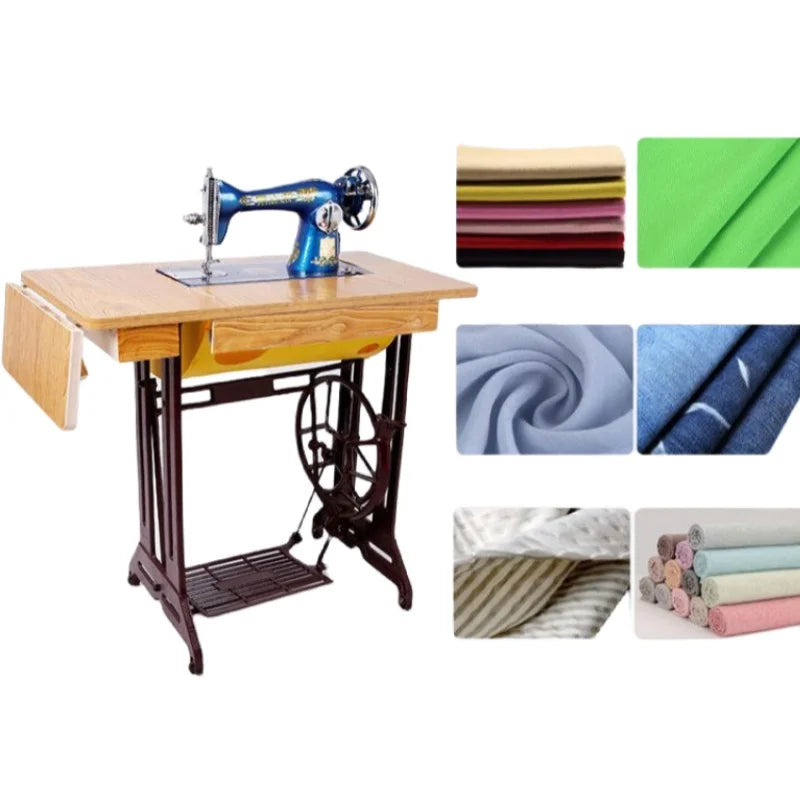 Mini Household Sewing Machine with Foot Pedal – 6mm Thick, Alloy Steel, 220V