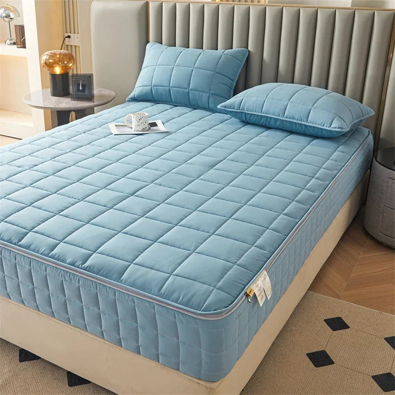 6-Sided Zippered Mattress Protector – Quilted, Multiple Sizes