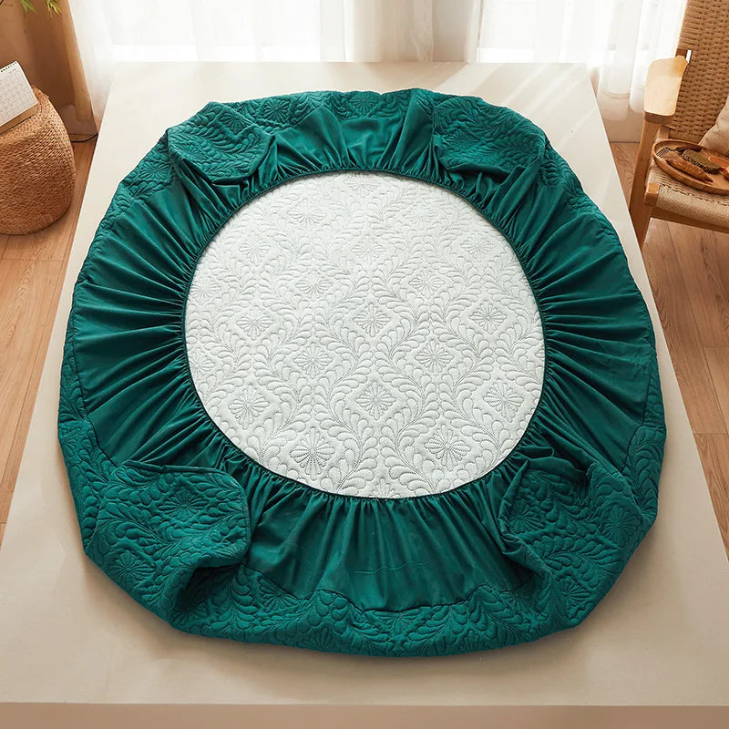 Anqianny Grade A Waterproof Quilted Mattress Protector – 300TC Jacquard, TPU Layer, Anti-Mite