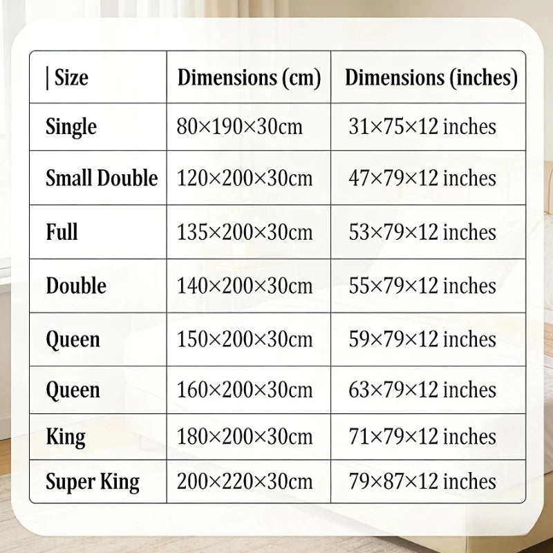 Waterproof Quilted Mattress Protector – 360° Deep Pocket, TPU Waterproof, Breathable Microfiber, Single to Super King
