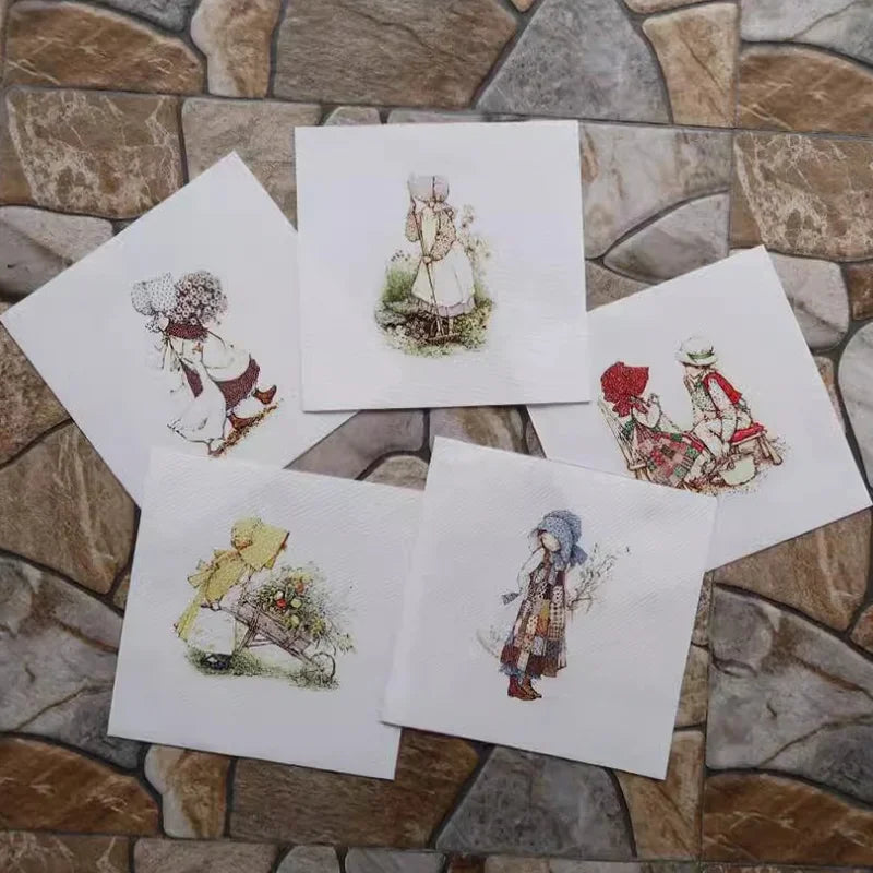 Digital Printed Patchwork Fabric Squares – 15x15cm Cotton Linen Quilting Fabric