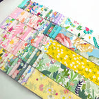 100 Jelly Roll Fabric Strips – 2.5" x 19.7" | Precut Quilting Bundle for Strip Binding & DIY Crafts