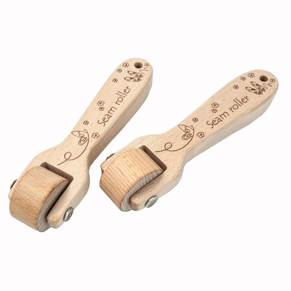Beechwood Seam Roller – Heat-Free Pressing Wheel for Quilting, Sewing & Patchwork