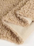 Teddy Plush Imitation Wool Fleece Fabric – 50x50cm | Soft Warm Fabric for Dolls, Pet Clothes & DIY Sewing