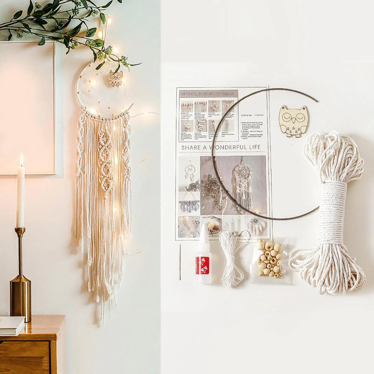 Macrame Dream Catcher DIY Kit