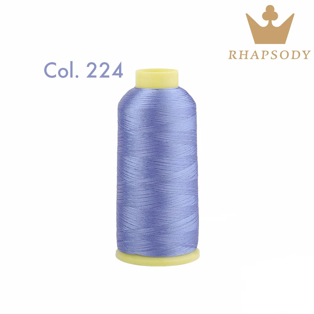 40WT Polyester Embroidery Thread – 5000 Meters per Spool | 128 Colors for Machine & Hand Embroidery