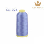 40WT Polyester Embroidery Thread – 5000 Meters per Spool | 128 Colors for Machine & Hand Embroidery