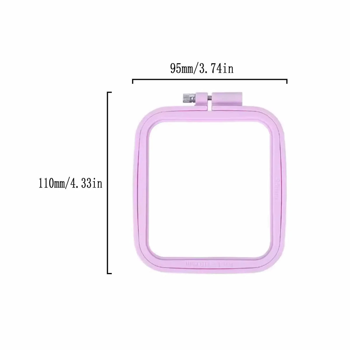 Square Plastic Embroidery Hoop – 6 Colors