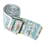 Floral Cotton Fabric Strips – 40 Pieces, 6.5 × 50 cm (2.56" × 19.69")