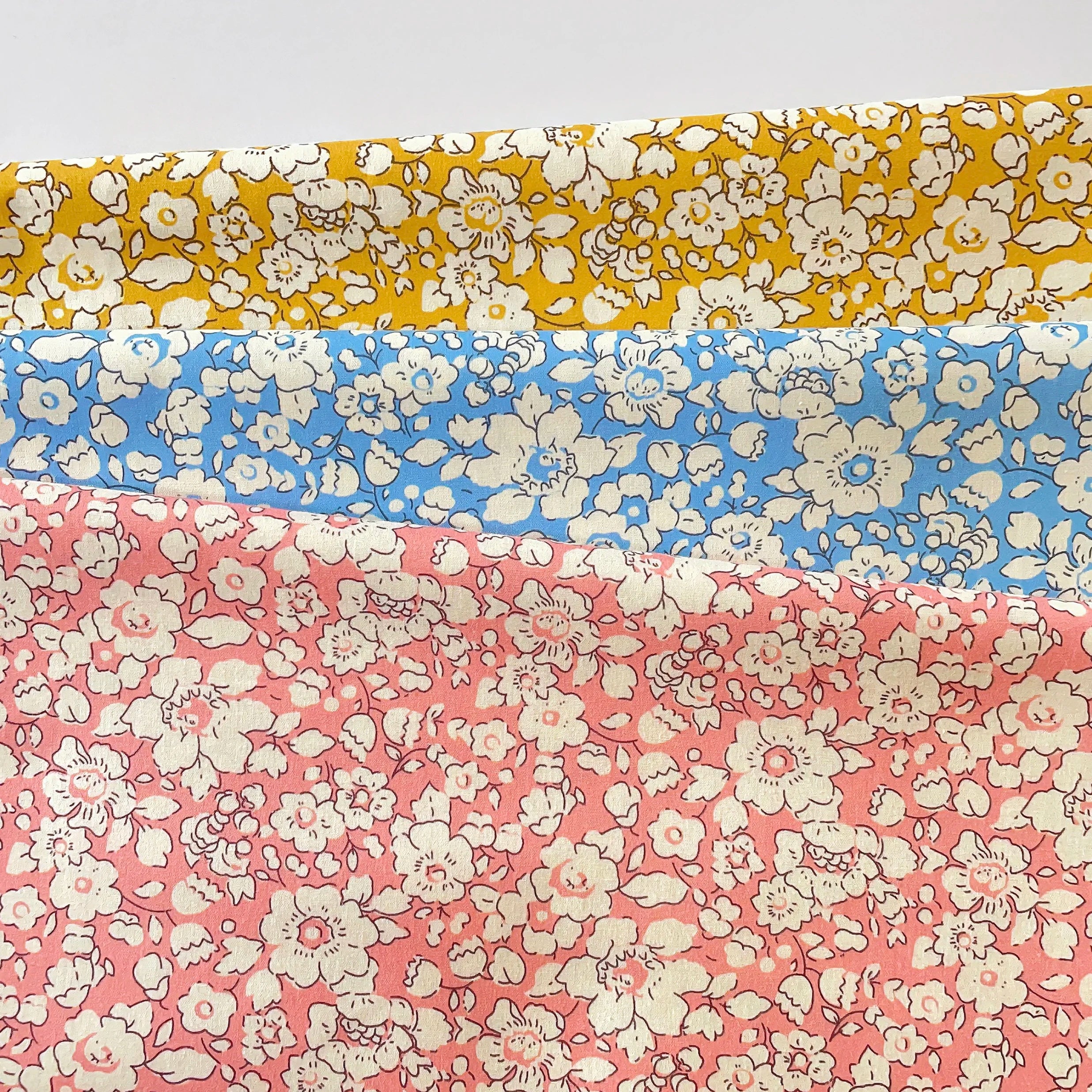 Vintage Floral Print Cotton Poplin Fabric – 145cm Wide | Quilting, Dresses & Children’s Clothing