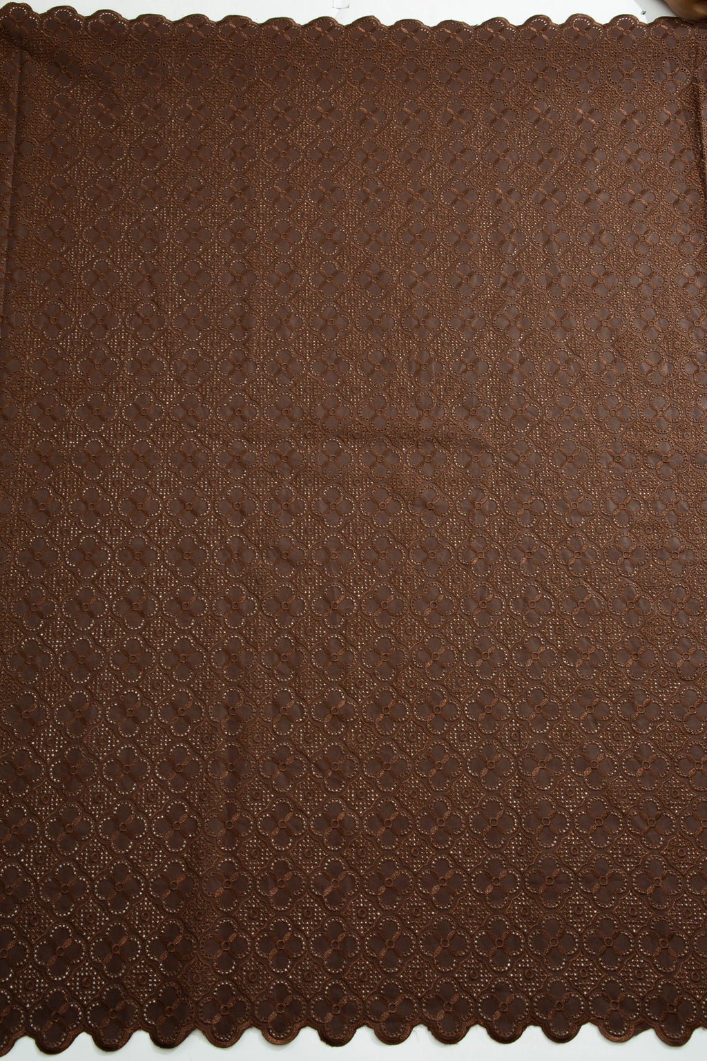 African Swiss Voile Cotton Lace Fabric – 5 Yards | Nigerian Embroidered Lace for Men’s & Women’s Clothing & DIY Sewing