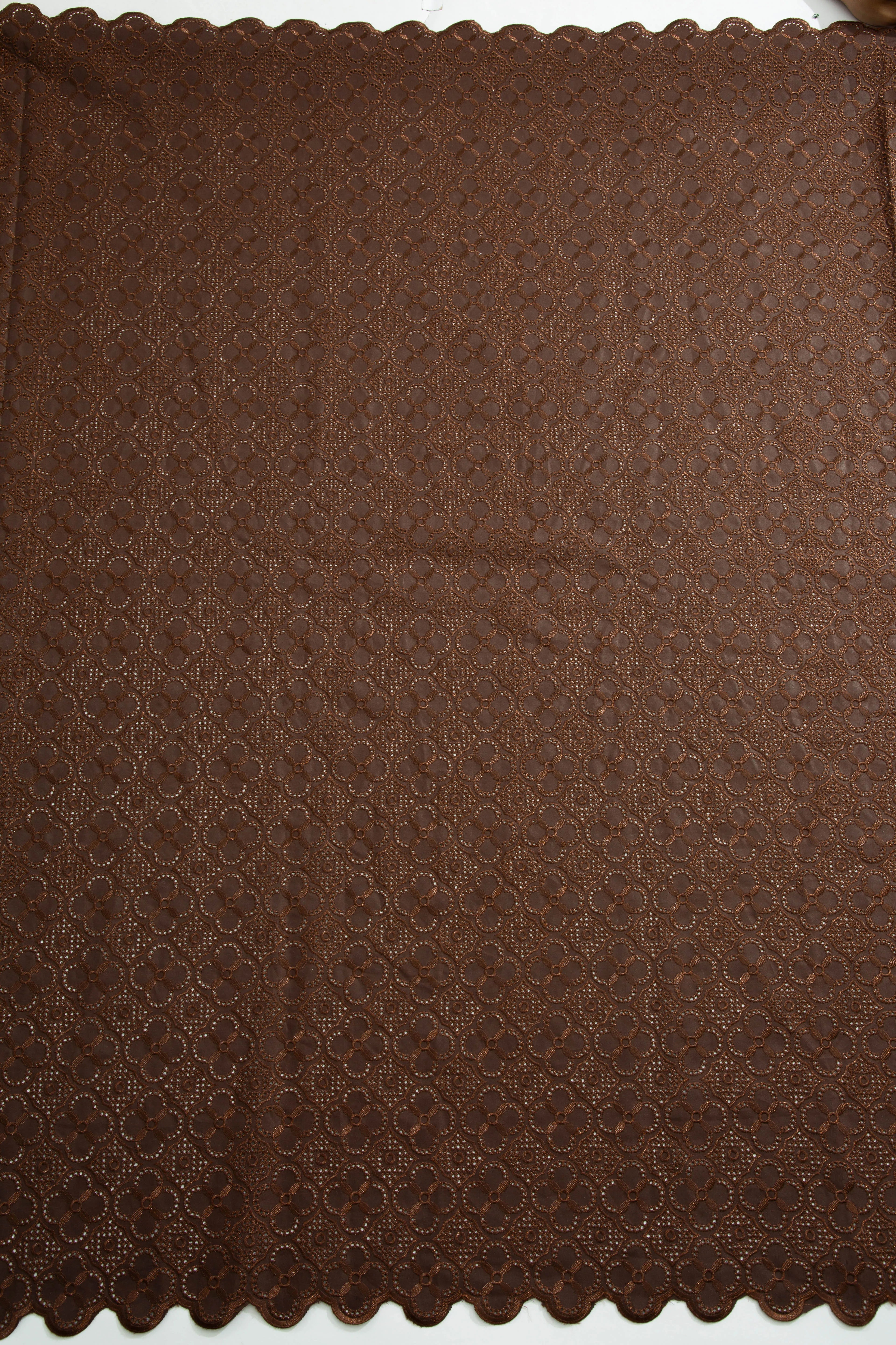 African Swiss Voile Cotton Lace Fabric – 5 Yards | Nigerian Embroidered Lace for Men’s & Women’s Clothing & DIY Sewing