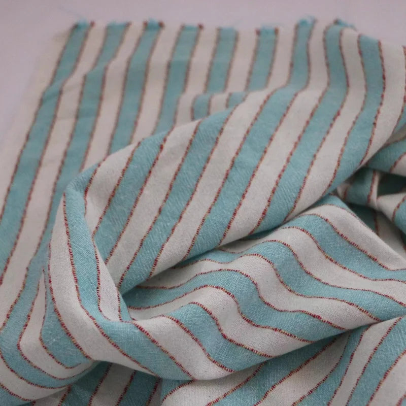 Retro Striped 100% Cotton Fabric – 55" Wide, Sold by the Half Meter | Shirts, Dresses & Quilting