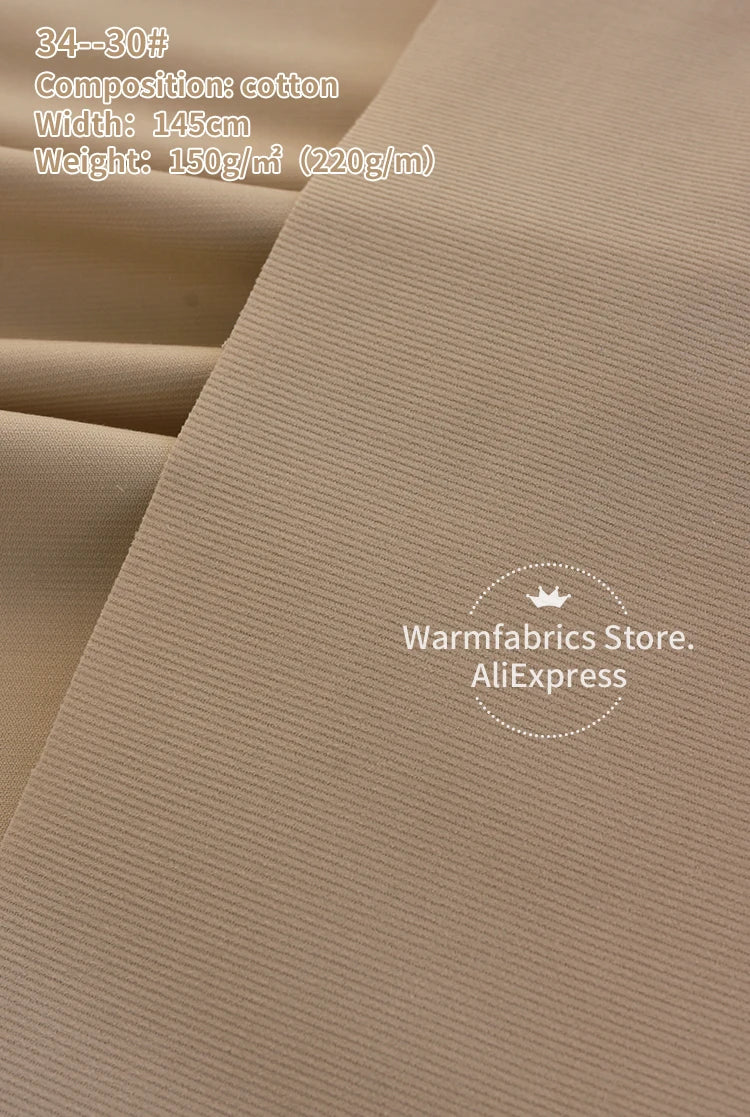 145*50cm/Pcs In Stock 21 Corduroy Fabric Cotton High Quality Plain Cotton Corduroy Fabric for Clothing