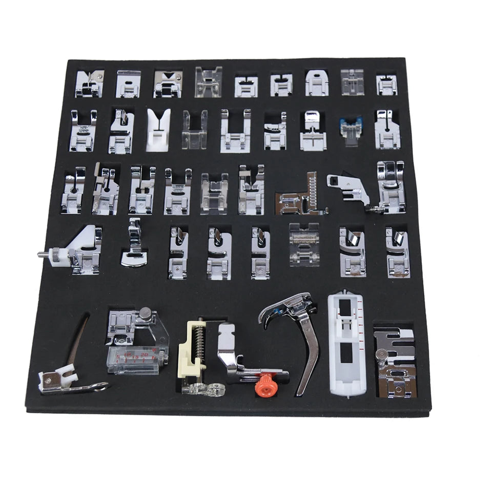Sewing Machine Presser Foot Kit – 32 to 72 Pieces, Fits Brother, Singer, Janome & More