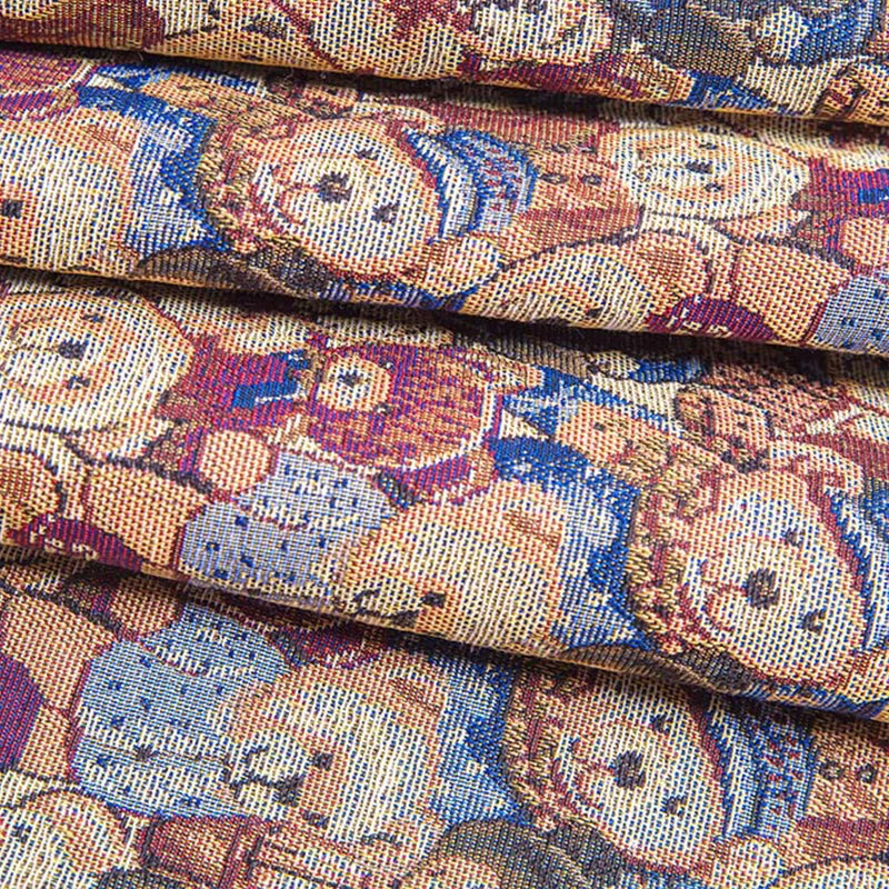 Ethnic Print Linen-Cotton Blend Fabric – Heavyweight, 150 cm Wide