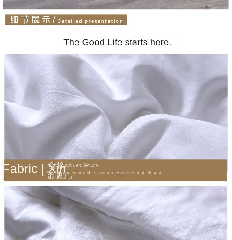 100% Natural Mulberry Silk Comforter — All-Season Quilted Blanket
