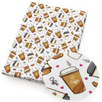 Tela de Algodón y Poliéster con Estampado de Granos de Café — 50×145cm | Acolchado, Patchwork y Manualidades