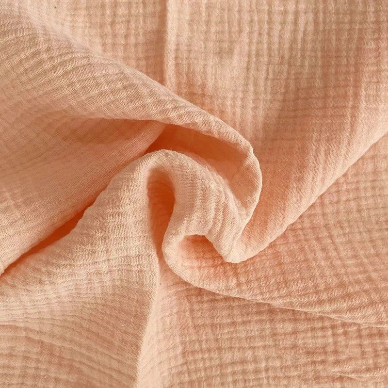 Double Gauze Cotton Muslin Fabric – 140cm Wide | Soft & Breathable for Quilting, Dresses & DIY