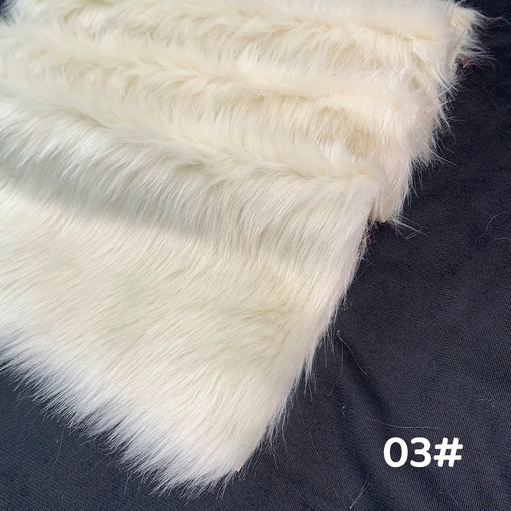 Tela de Pelo Sintético de 2.5cm de Largo – 30x50cm, Cosplay & Fursuit, 23 Colores