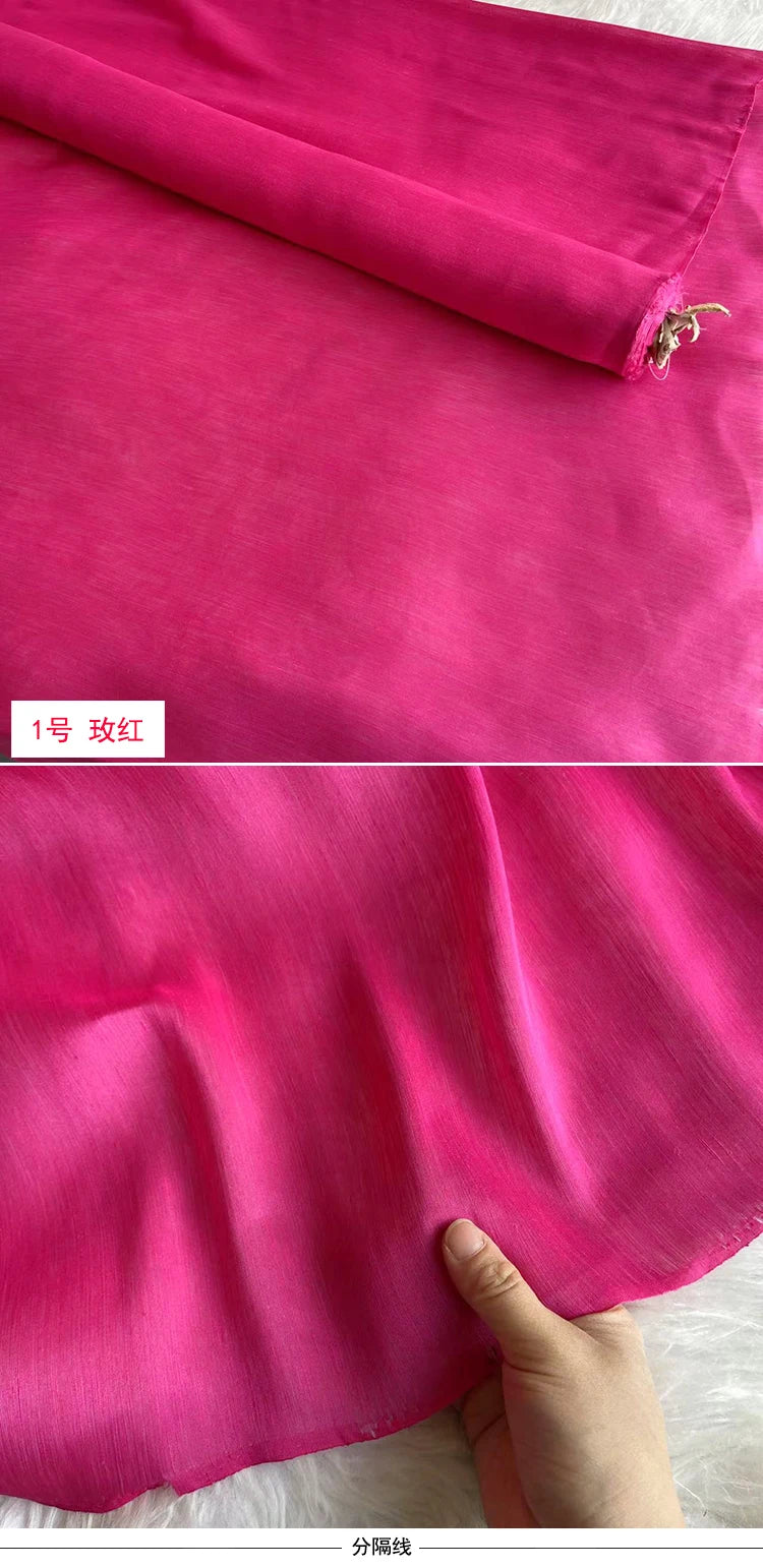 Mulberry Silk & Linen Blend Fabric by the Meter | 138cm Wide | 13 Momme