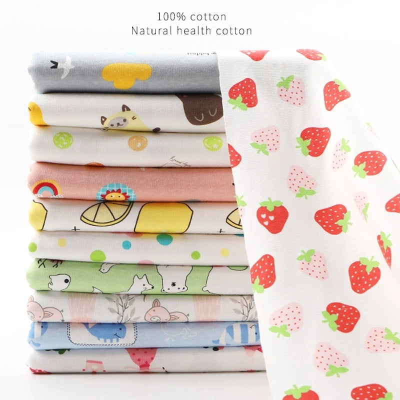 100% Cotton Knitted Print Fabric – 50×90 cm (19.7×35.4 in)