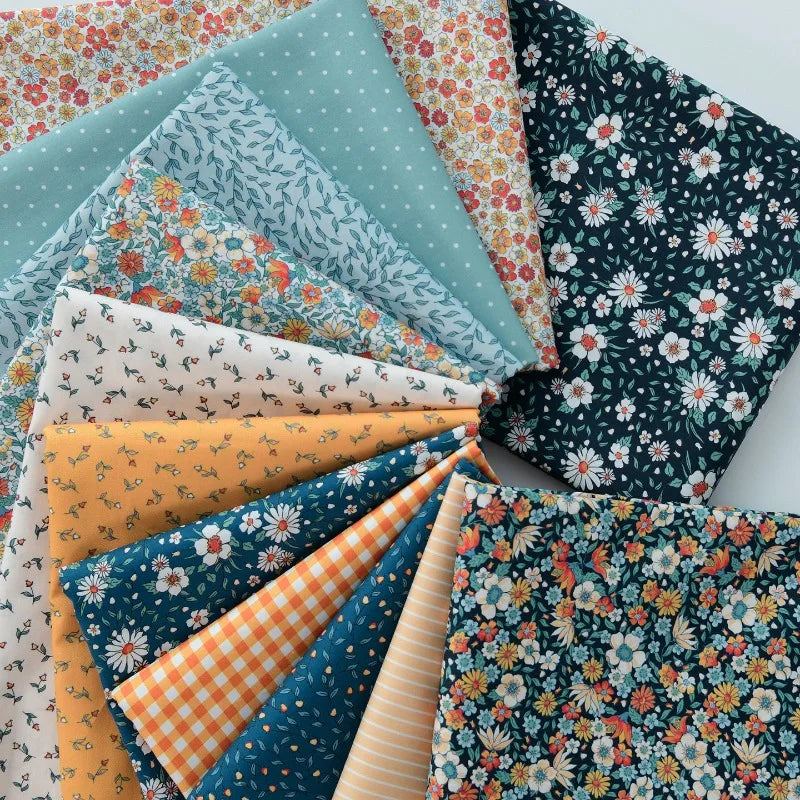 Printed Cotton Poplin Fabric By the Meter – Soft Breathable 100% Cotton for Quilting, Clothing & DIY