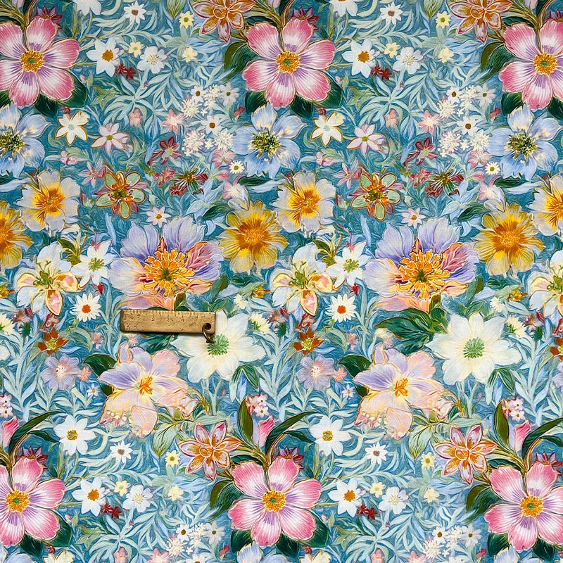 Fabric - 40 Precut Strips (6.35 X 49.78 cm) for Quilting And Sewing, 20 Floral Prints Assortment, 100% Material,