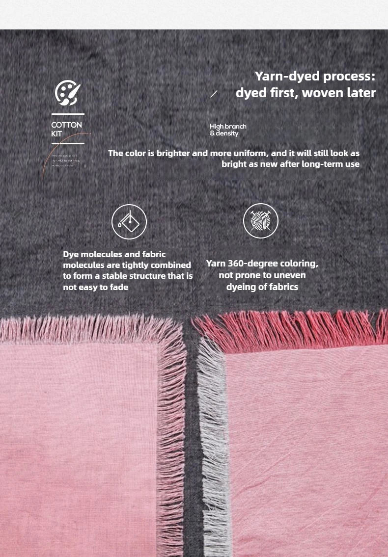 Washed Cotton Plaid Fabric – 250cm Wide | 120g Soft & Breathable for Clothing, Quilts & Pillowcases