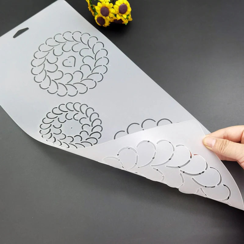 Plastic Patchwork Quilting Template & Stencil – Reusable PP Cutting Guide for Quilting, Embroidery & DIY Sewing