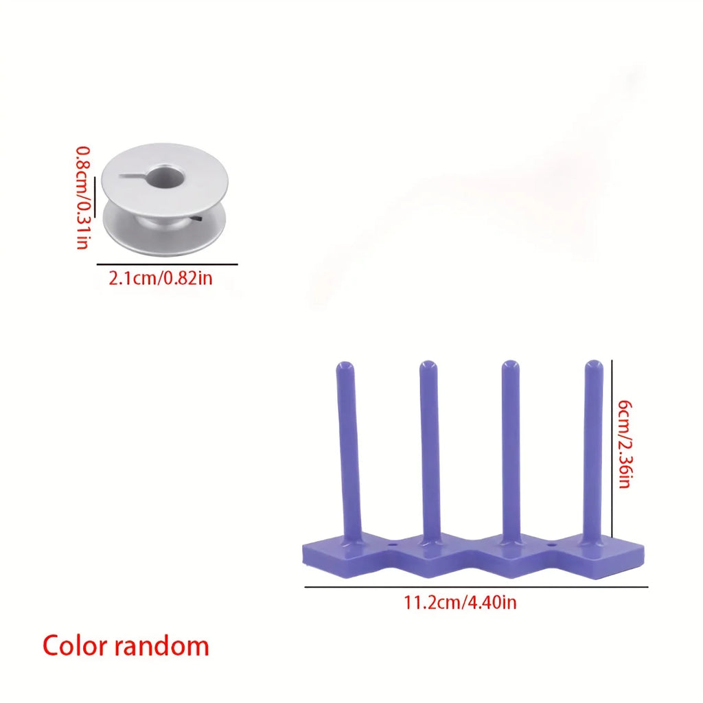 Sujetador magnético para canillas – Soporte organizador de carretes para máquina de coser con base magnética (paquete de 2)