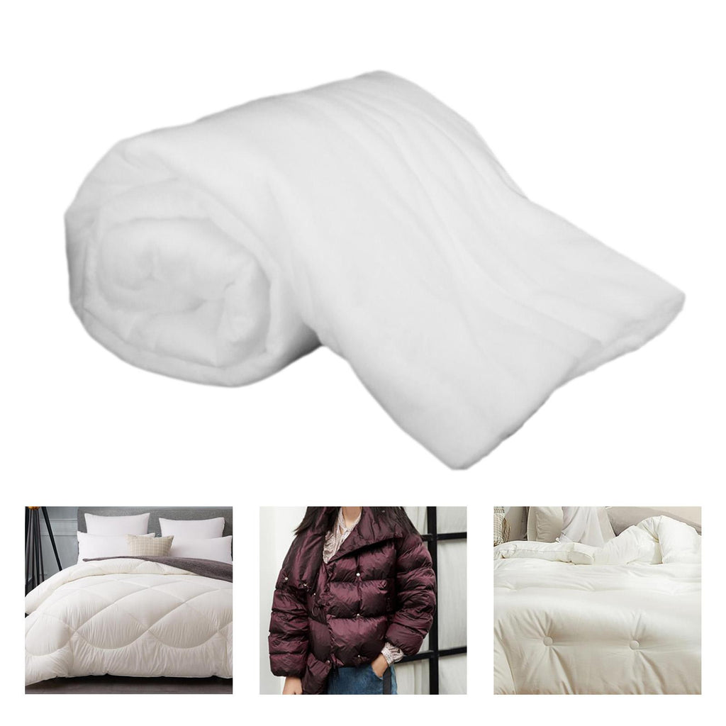 40g Quilt Batting & Wadding – 150cm Wide, 5-Yard Roll | Breathable Hollow Fiber Filling for Quilts, Cushions & Crafts