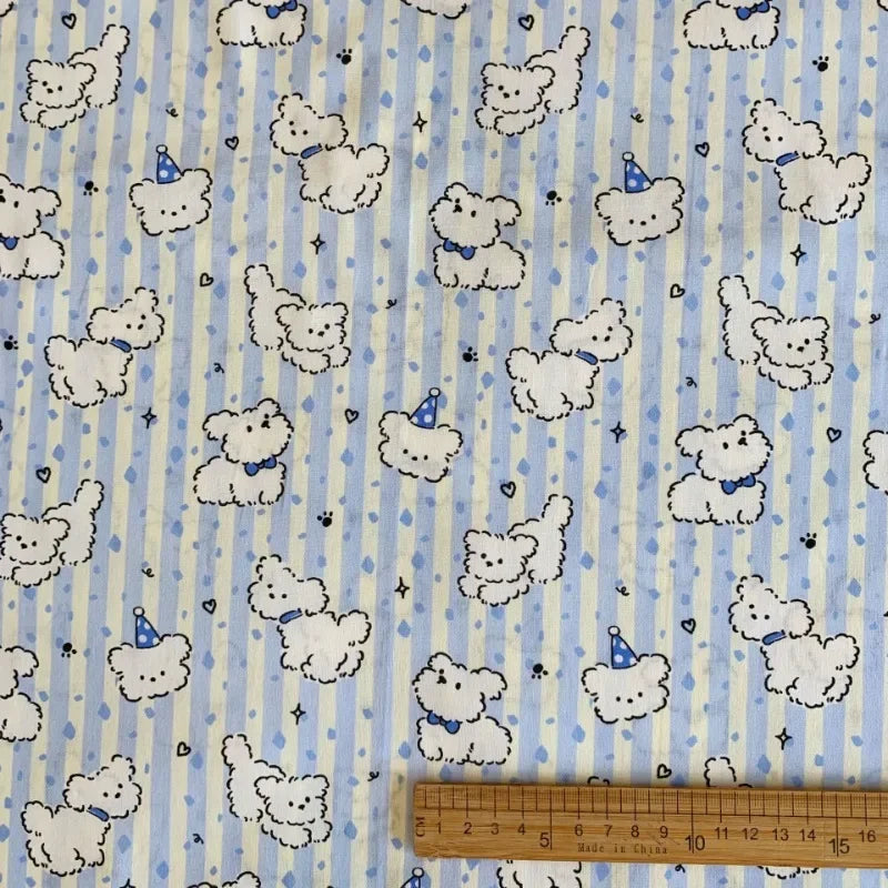 Colorful Cartoon Print Cotton Fabric – 0.5, 1 & 2 Yard Cuts | 100% Cotton Poplin