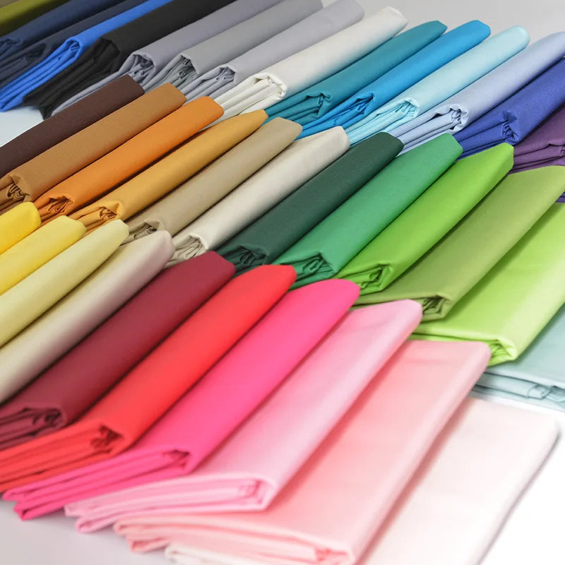 YingJiu Solid Color 100% Cotton Poplin Fabric – 145cm Wide, Quilting, Clothing & Bedding Fabric
