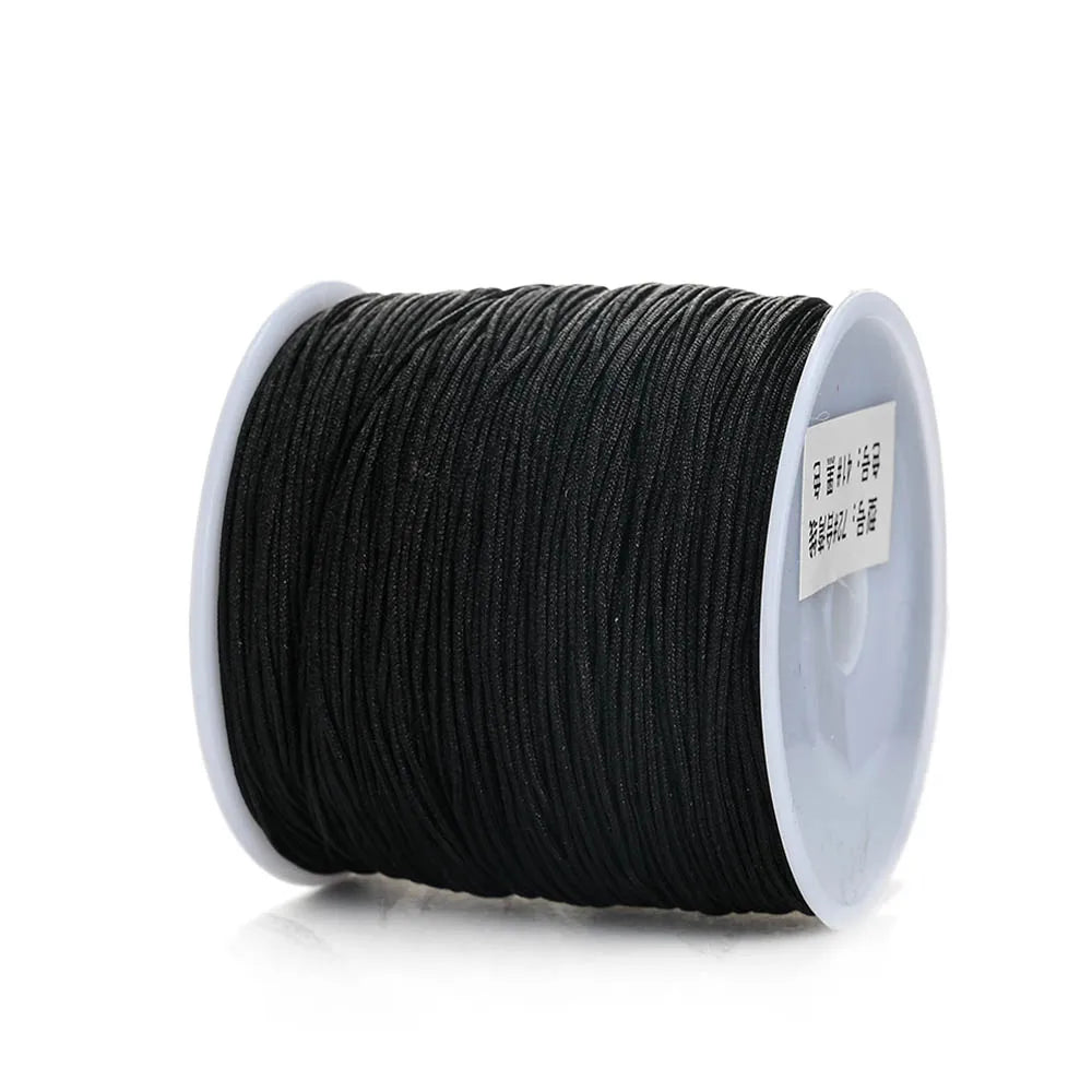 Nylon Cord Thread – 0.8mm, 100m Spool | 28 Colors | Bracelets, Necklaces & DIY Crafts