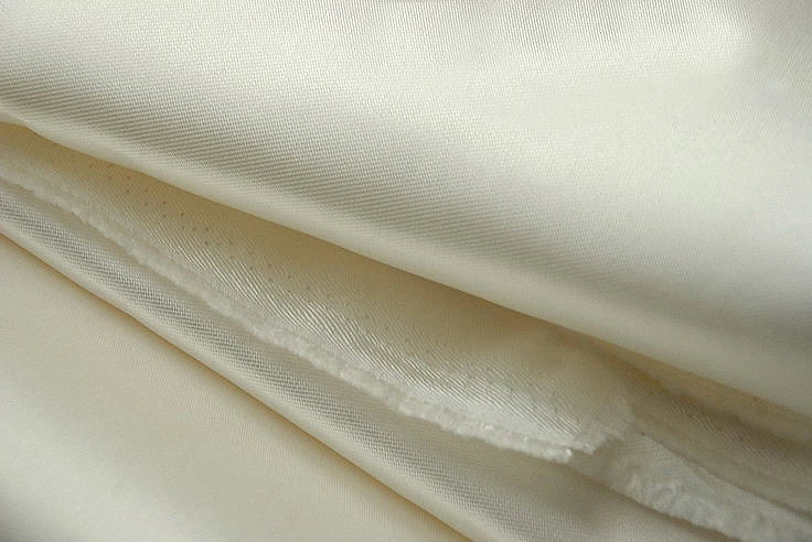 Mikado Satin Twill Fabric – Thick Poly-Cotton, 150cm Wide, Sold by the Meter – For Wedding Gowns, Formal Wear & Children's Clothing