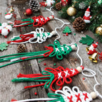 Christmas Macramé Flag Weaving Kit – DIY Holiday Decoration Set with Beginner Tutorial