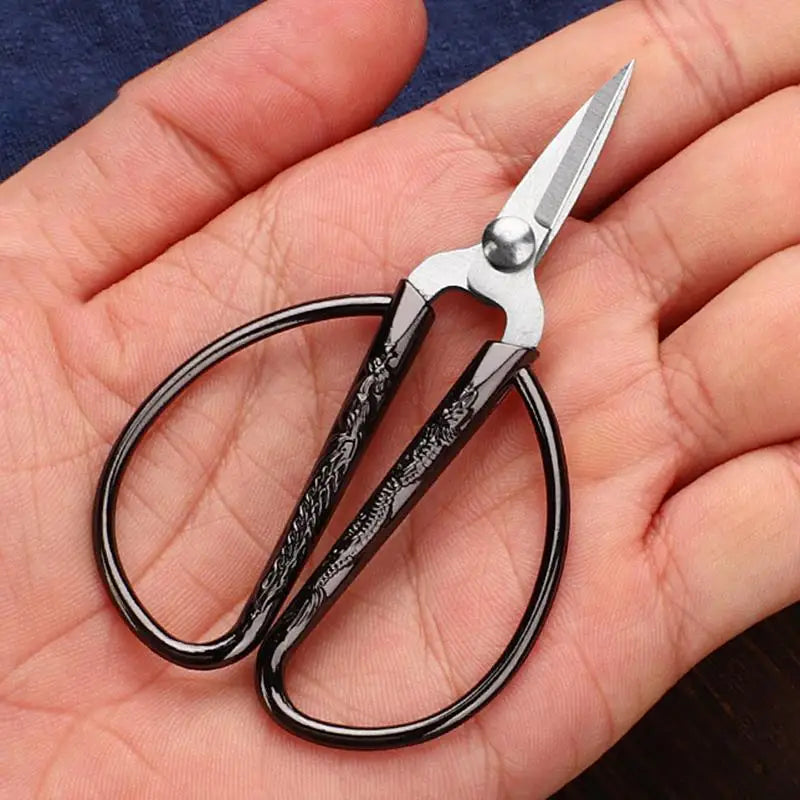 Tijeras de coser retro mini — Cortahílos de acero inoxidable vintage en 6 acabados