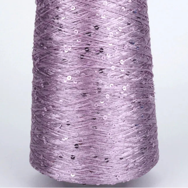 500G Hilo Fantasía de Lentejuelas Brillantes – Para Tejer a Mano y Ganchillo | Lentejuela de 3mm | 25 Colores