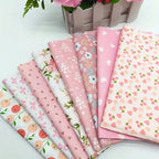 Paquete de Tela de Algodón — 8 Retales Grandes Precortados (25×20cm) | Estampados Florales para Patchwork