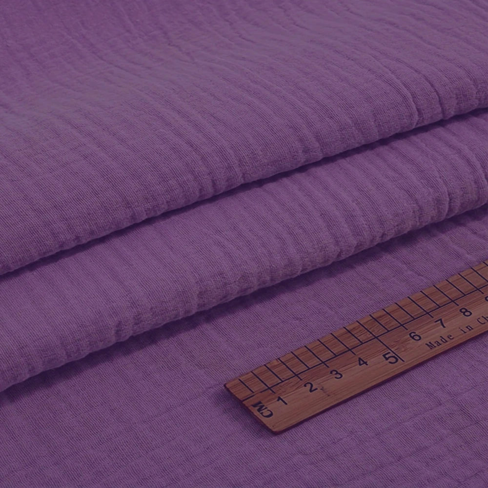 Double Gauze 100% Cotton Fabric – Soft & Breathable | Dresses, Baby Items, Bedding & Boho Table Runners (Sold by the Meter)