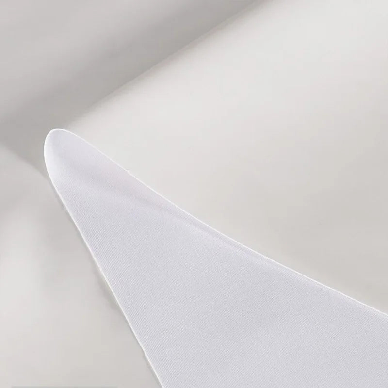 High Elastic Mirror PU Leather Fabric – Bright White, 0.4mm, 140cm Wide – For Tights, Stage Wear & Designer Garments