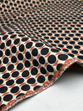 Black Polka Dot Brocade Fabric – 145cm Wide, 370g/m for Pants, Jackets & Fashion Clothing