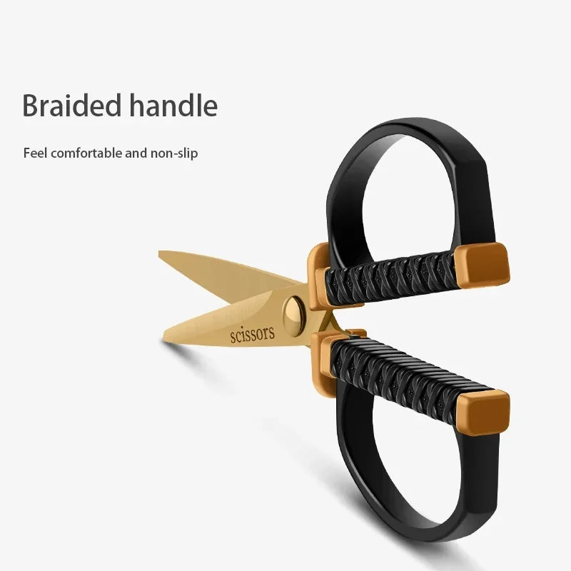M219 Vintage Stainless Steel Embroidery Scissors – Silvery, Golden & Black