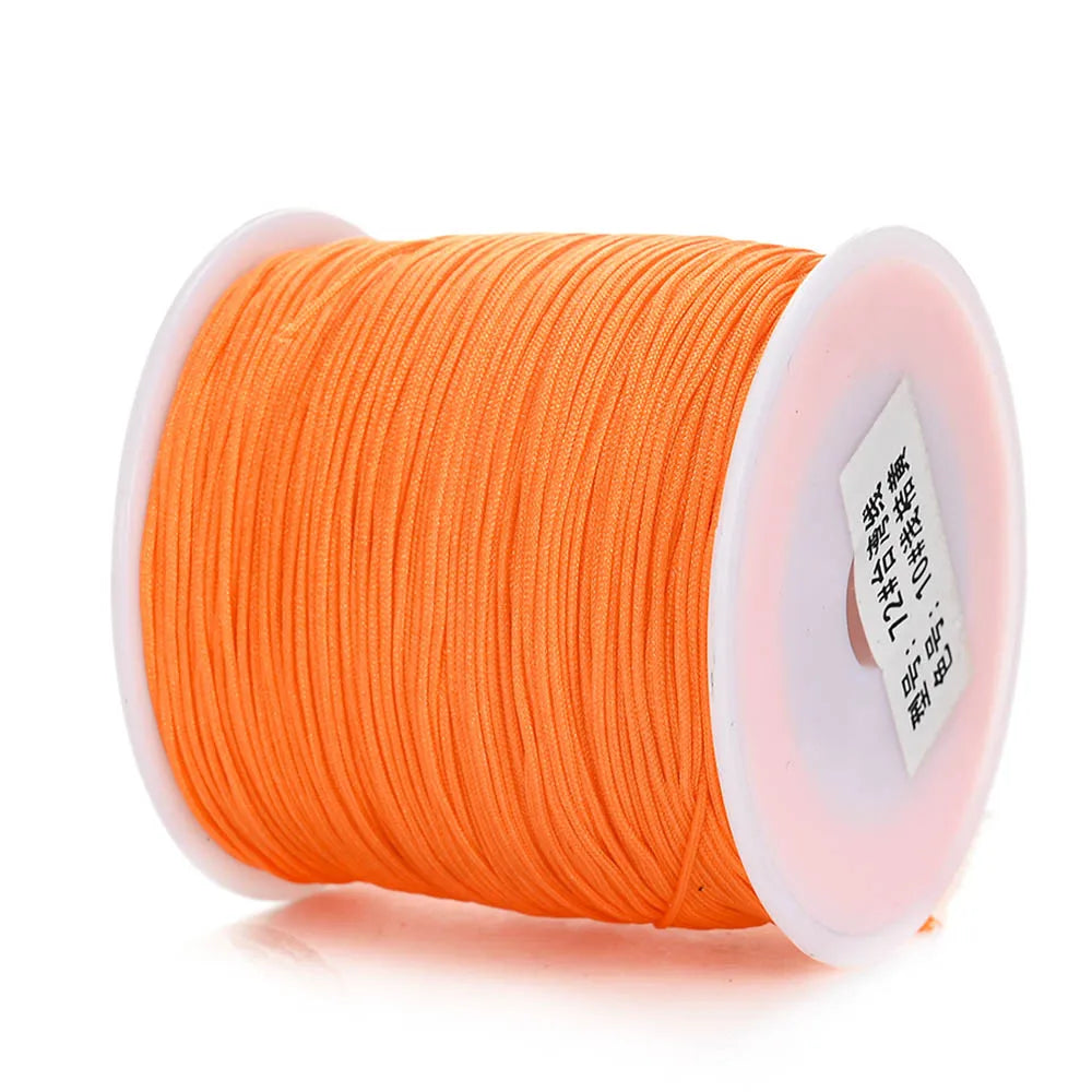 Nylon Cord Thread – 0.8mm, 100m Spool | 28 Colors | Bracelets, Necklaces & DIY Crafts