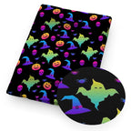 Tela estampada de Halloween y gótica novedosa – Cortada a pedido | 50×145cm (19.7"×57") | Satén, Algodón y Tejido de punto