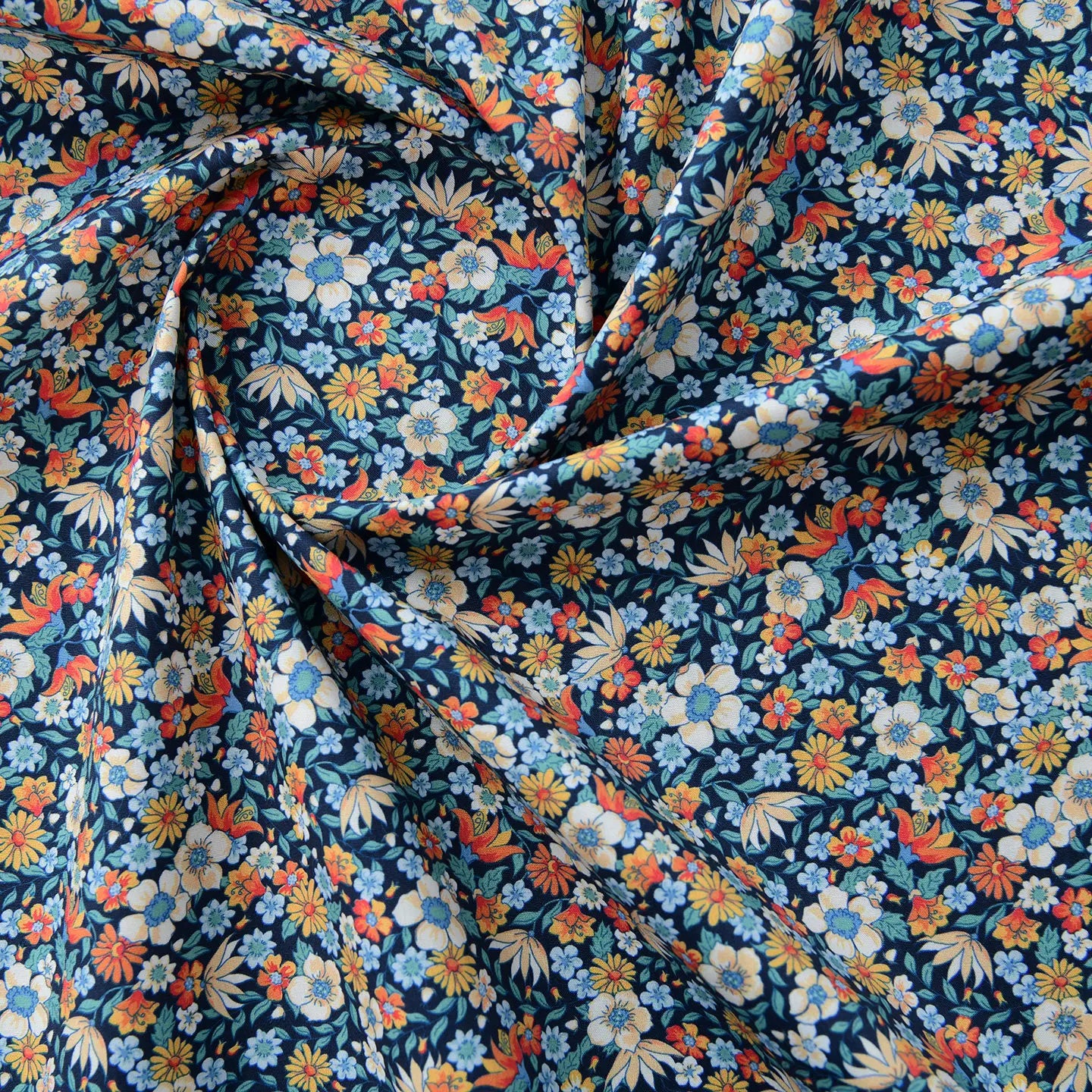 Printed Cotton Poplin Fabric By the Meter – Soft Breathable 100% Cotton for Quilting, Clothing & DIY